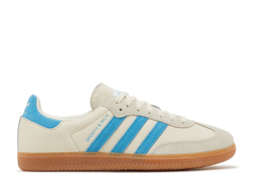 Sporty & Rich x adidas Samba 'Cream Blue' IE7096